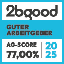 Guter Arbeitgeber Siegel mit 77%